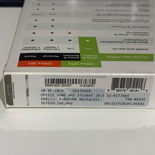 Microsoft Microsoft Office 2013 Home Student Word Excel Windows 10 11 2016 2019 2021 365 2