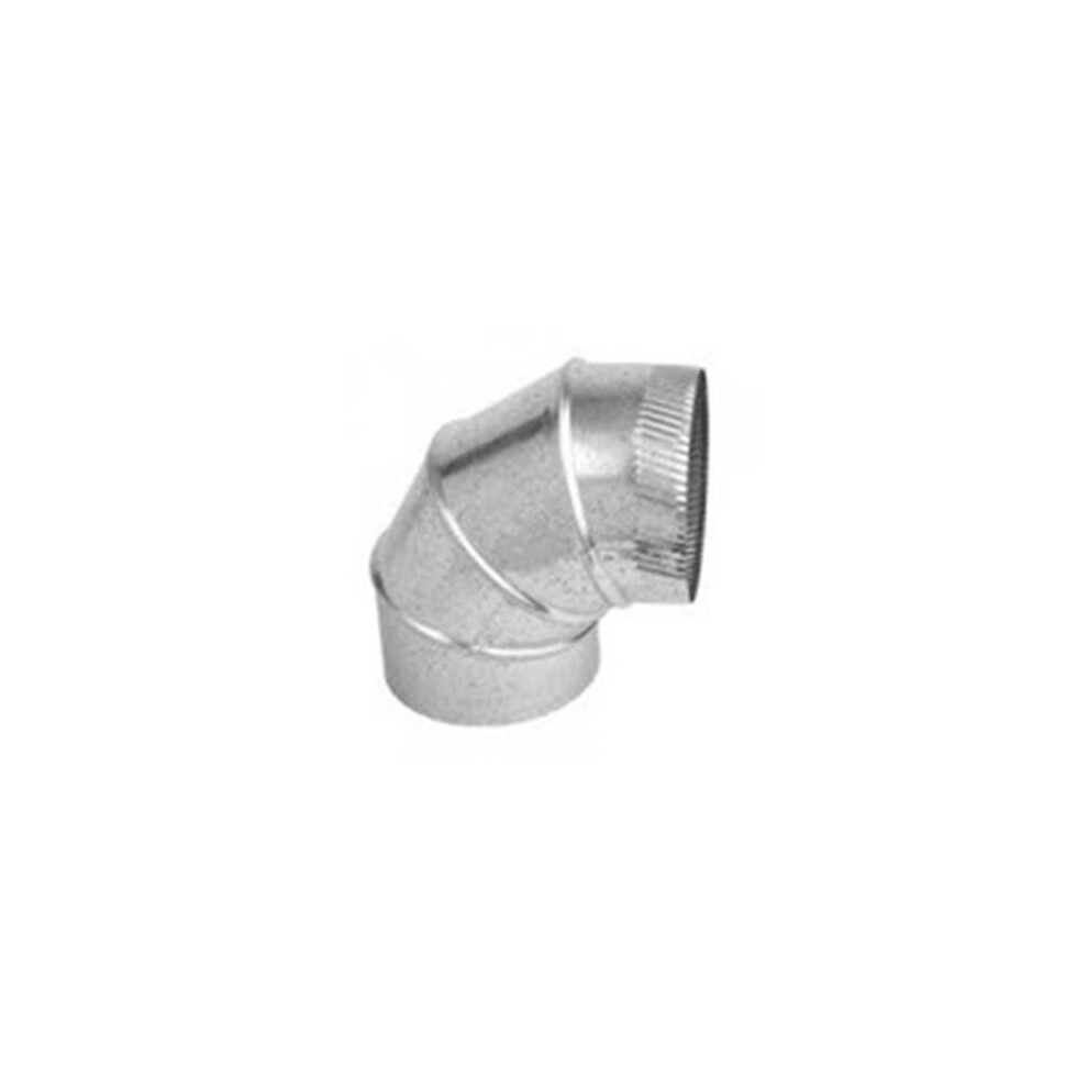 Gray Metal Products 3602990 7 In. 90 Deg Galvanized Connector Pipe Elbow 724086663422