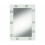 White Edge Lime Rectangular Wall Mirror 50 X 70cm 1
