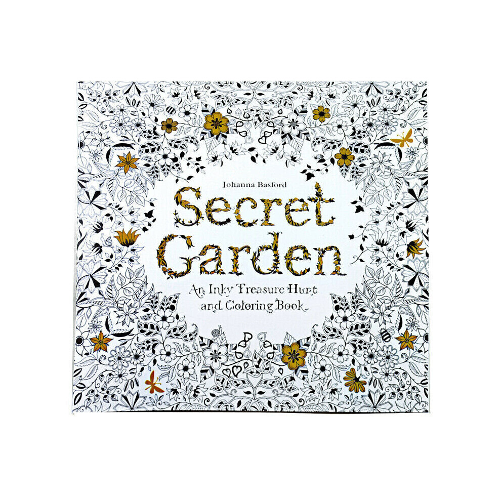 (Secret Garden) Adult Kids Colouring Book Therapy Stress Relieving Garden Modern Arts Pattern