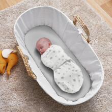 Silentnight Safe Nights Swaddle Blanket - Grey Star