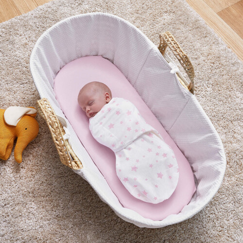 Silentnight Silentnight Safe Nights Swaddle Blanket - Pink Star
