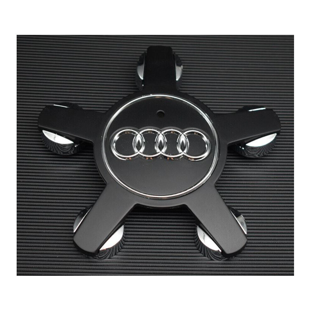 Paktoo 135Mm Wheel Center Hub Caps For Audi A3 A4 A5 A6 4F0601165 Matte Black