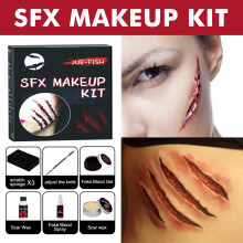Halloween Fake Blood Gel Skin Wax Plasma Makeup Set Festival Party Makeup Props