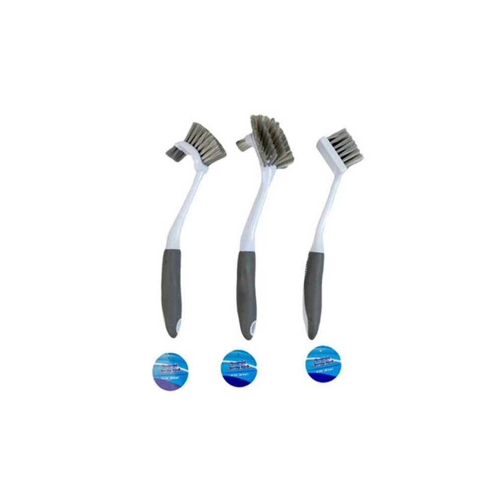 Regent Products G11372 10.5 in. Kitchen Cleaning Brush with Grey Handle & Clean Hot, 3 Assorted Color-image-OPC-PC7SF9F-NEW