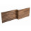 NRG NRG L Shaped Front Bath Panels for Bathroom Soaking Bathtub Walnut 1700mm 2