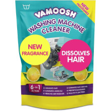 Vamoosh 6-in-1 Washing Machine Cleaner Dissolves Hair Eliminates Bad Odours Removes Deep Clean Leaves Smelling Fresh Antibacterial Descales Lemon