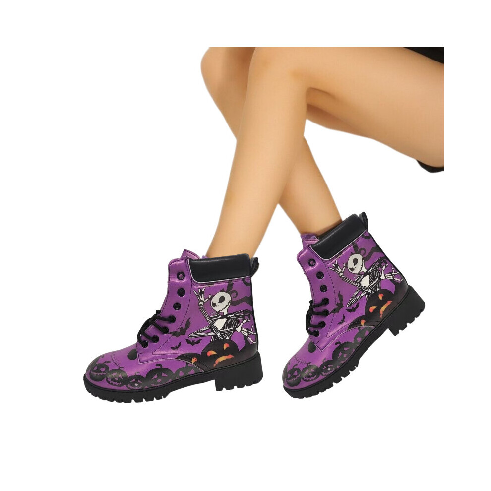 Nightmare The Before Christmas Women Printed Boots Winter Warm