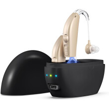 Hearing Aids, Hearing Amplifiers for Seniors Hearing Loss, Noise Cancelling, Volume Control, Rechargeable, With Portable Charging Case