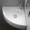 Cloakroom Hand Wash Basin Sink Compact Ceramic White Wall Hung Triangular 11
