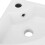 Cloakroom Hand Wash Basin Sink Compact Ceramic White Wall Hung Triangular 9