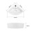 Cloakroom Hand Wash Basin Sink Compact Ceramic White Wall Hung Triangular 2