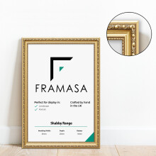 (Gold, A3- 420x297mm) New Ornate Shabby Chic Picture Frames Modern Photo Frames Online Frames