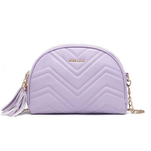 Miss Lulu (Purple) MISS LULU Trendy Tassel Crossbody Bag