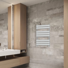 (800x600mm) NRG Flat Panel Heated Towel Rail Bathroom Rad Radiator Chrome