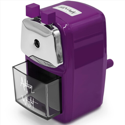 (Purple) Ashton and Wright - Mechanical Desktop Pencil Sharpener