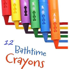(Bath Crayon Pack Of 12) Bath Crayon for kids drawing And painting Washable
