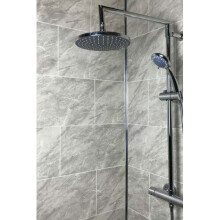 10 x Dark Grey Marble 250mm x 2800mm x 8mm PVC Wet Wall Panels