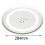 SPARES2GO 284mm Turntable Glass Plate Dish Plate for Microwave Oven Universal 2