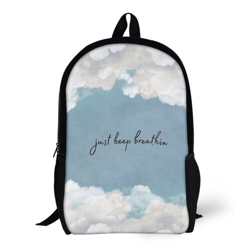 Backpacks Breathin Lyrics Ariana Grande 17inch School Bag on OnBuy