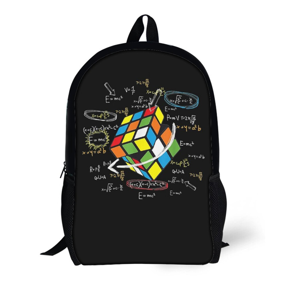 Backpacks Cool Math Rubik Rubix Rubics Player Cube Math Lovers 17inch School Bag