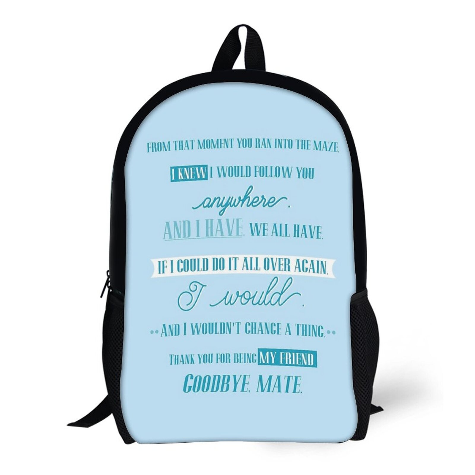 Backpacks Newt Letter to Thomas - The Maze Runner 17inch School Bag on ...