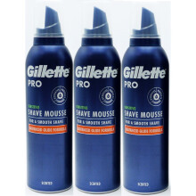 3 x 240ml Gillette Pro Sensitive Shave Mousse