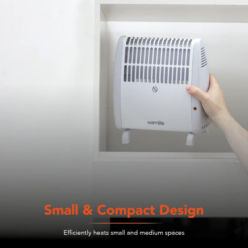 Compact Convection Heater 450W Wall Mountable AntiFrost Protection 2