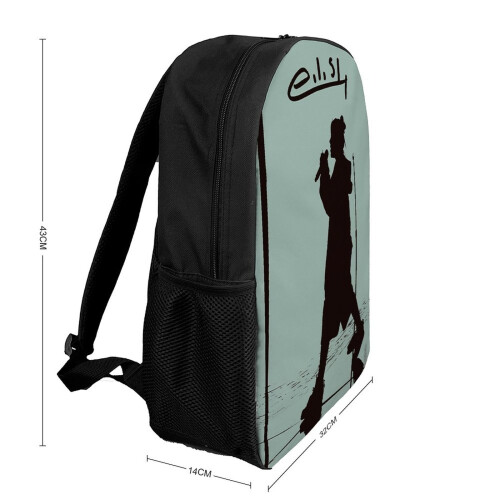 Eilish Silhouette 17-Inch Backpack - Large-Capacity School/Travel Laptop Backpack, Durable Lightweight Polyester 1