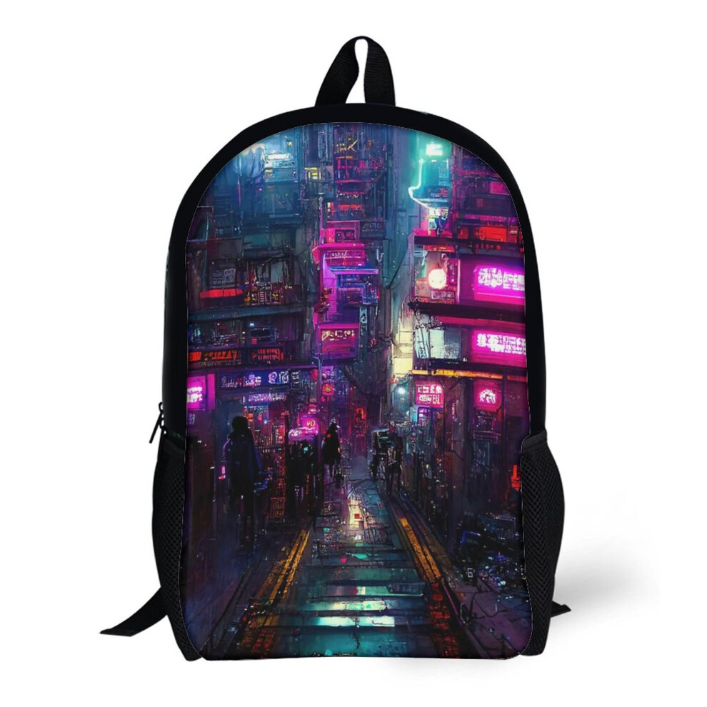 Backpacks Cyberpunk Streets 1 17inch School Bag