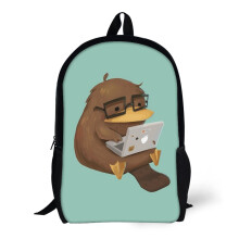 Nerdy Platypus 17-Inch Backpack - Large-Capacity School, Laptop & Travel Daypack for Kids & Adults
