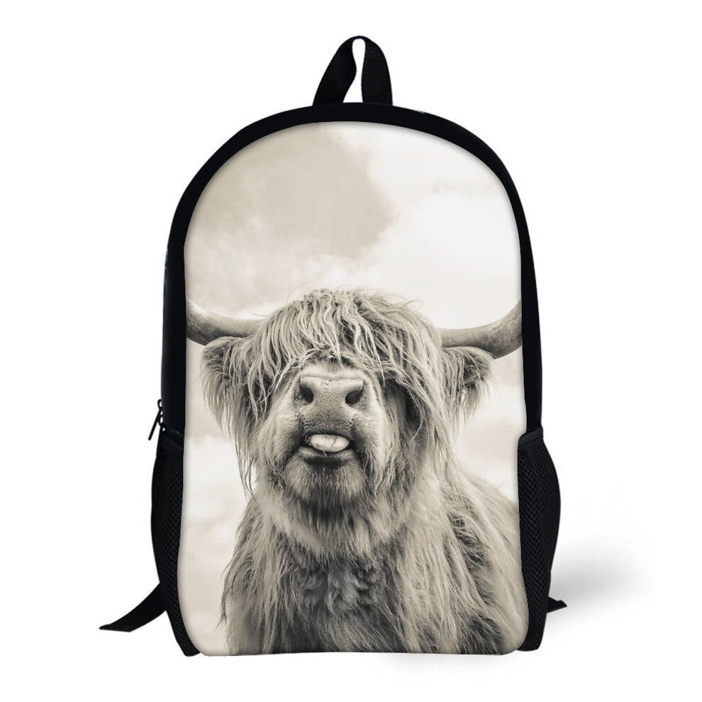 Backpacks Cheeky Highland Cow 17inch School Bag