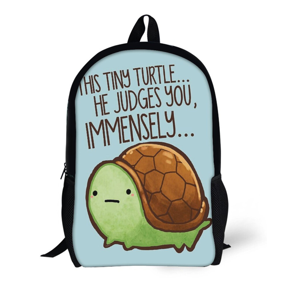 Backpacks This Turtle.. He Judges You. 17inch School Bag