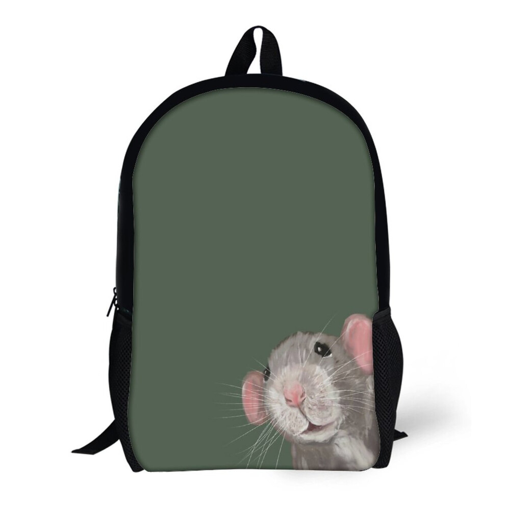 Backpacks The Peeking Rat (Green) 17inch School Bag