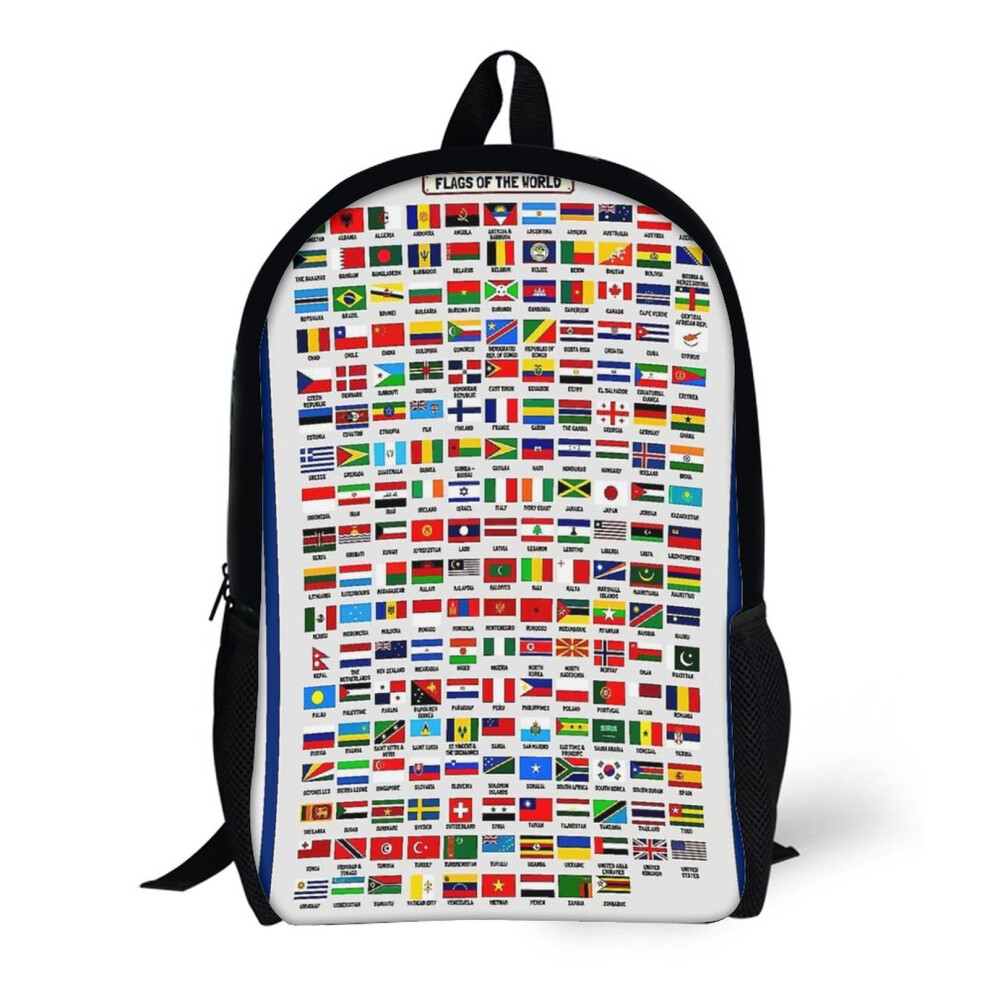 Backpacks All Flags Country Of The World 17inch School Bag