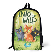 Backpacks Into The Wild Warrior Cats 17-Inch School Backpack – Firepaw, Graypaw & Ravenpaw Fanart