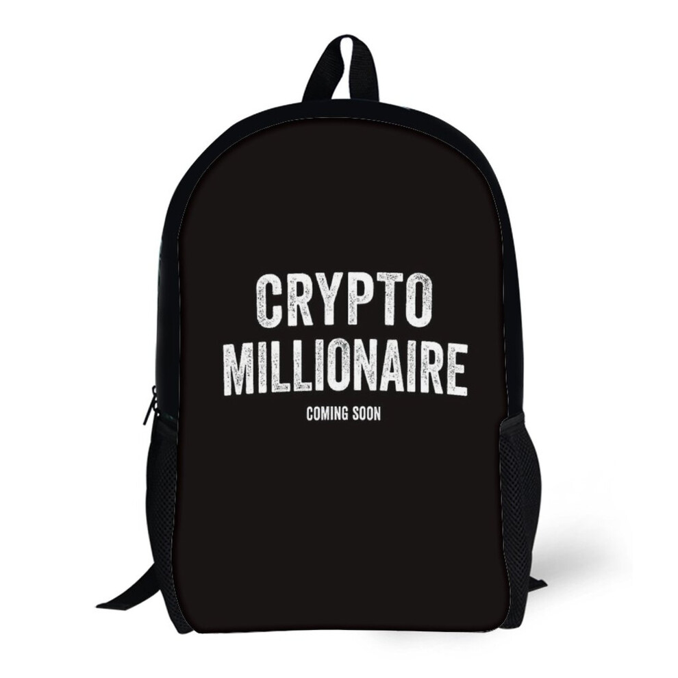 Backpacks Crypto Millionaire 17inch School Bag