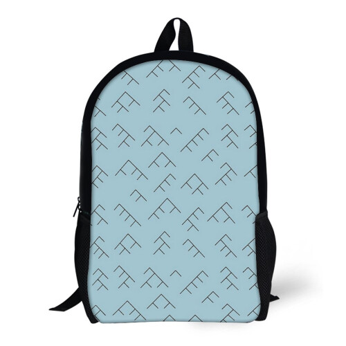Backpacks Tree Diagram Range - Light Blue And Black 17inch School Bag ...