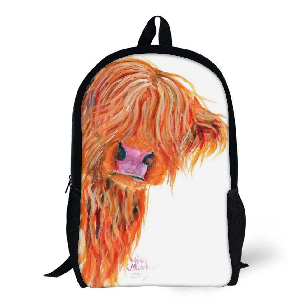 Backpacks HIGHLAND COW 'PEEKABOO' BY SHIRLEY MACARTHUR 17inch School Bag