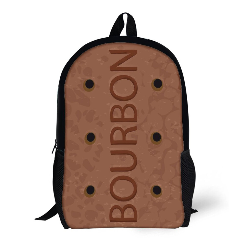 Bearlad Bourbon Biscuit 17-Inch School Backpack - Large-Capacity, Multi-Function Laptop Daypack