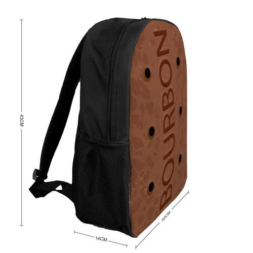 Bourbon Biscuit 17-Inch School Backpack - Large-Capacity, Multi-Function Laptop Daypack 1