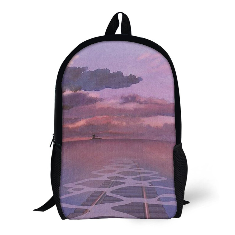 Backpacks Spirited Away Railroad Nighttime Aesthetic 17inch School Bag