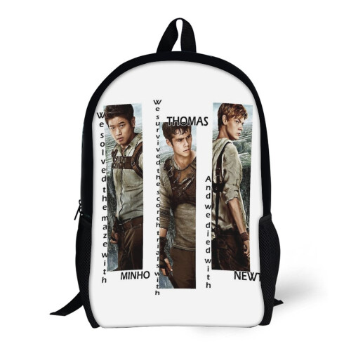 Backpacks Maze Runner Minho, Thomas, Newt 17inch School Bag on OnBuy