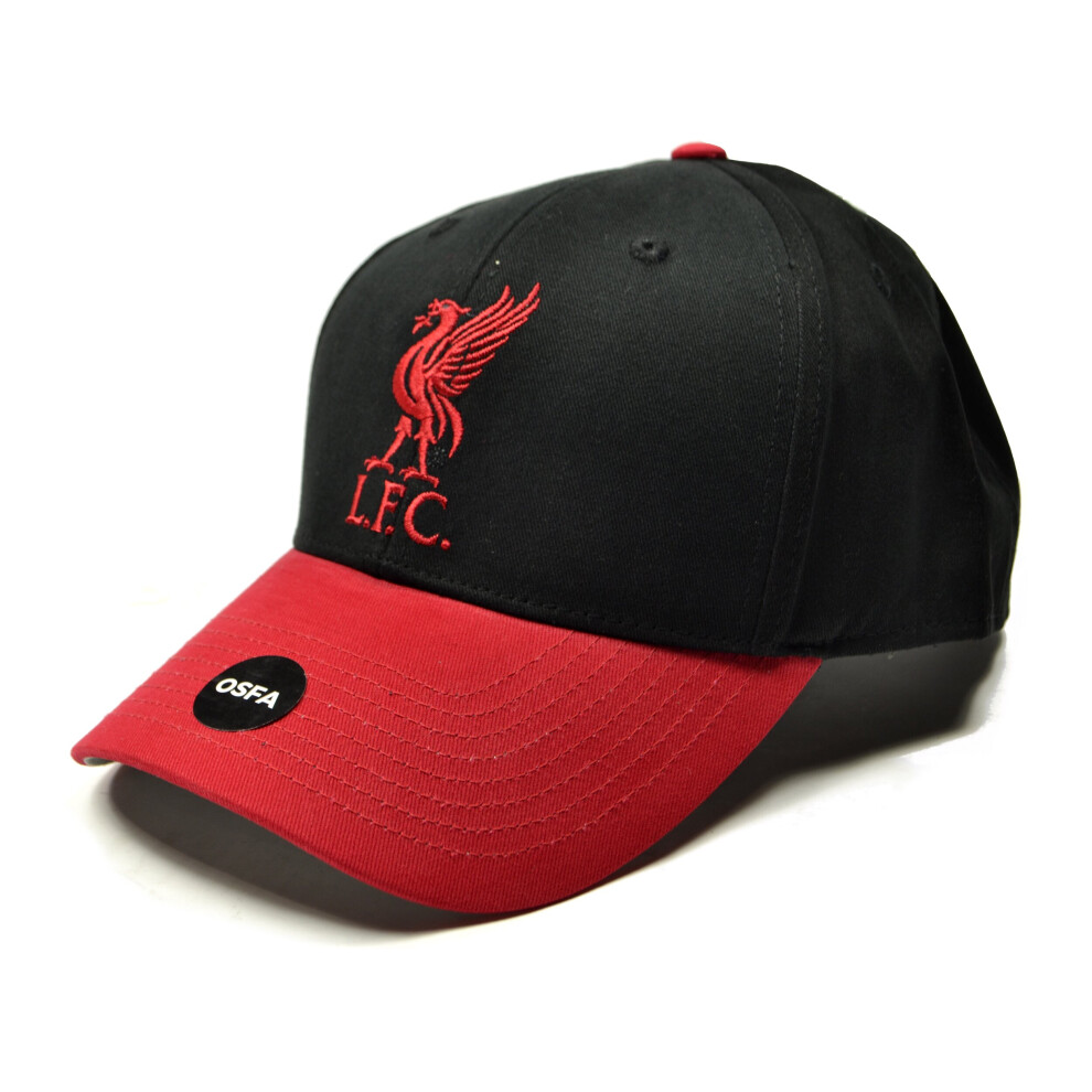 Liverpool FC Baseball Cap Two Tone Black Red Strapback Cap