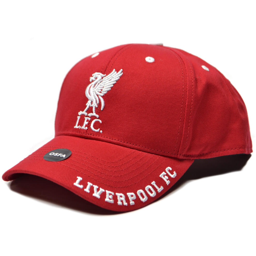 Liverpool Fc Liverpool Baseball Cap Mass Frost White Snapback Red