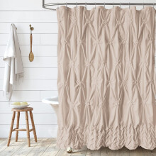 Beige Shower Curtain Modern Farmhouse Boho Decor Shower Curtain Luxury Western Shower Curtain Set Washable, 72x72 Inches