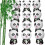 12Pcs Cute Panda Balloons, Aluminium Foil Mylar Zoo Jungle Animal Balloons Panda Party Supplies for Panda Theme Baby Shower Party Favor Decorations 1