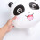 10Pcs Cute Panda Balloon Aluminium Foil Balloons Panda Head Balloon Bouquet for Baby Shower Panda Birthday Party Supplies 5