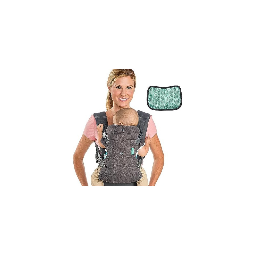 Infantino Flip Advanced 4-in-1 Carrier with Bib - Ergonomic, Convertible, Face-in and Face-out Front and Back Carry for Newborns and Older Babies