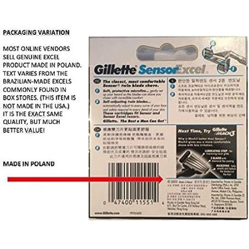 Gillette Gillette Sensor Excel Scheermesjes - 10 Set 2